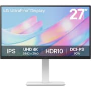 LG UltraFine 27US550 27" IPS 4K UHD HDR10 60Hz 1.07b DCI-P3 90% Color Display, Dynamic Action Sync, 3-side Virtually Borderless Adjustable Stand , White product image