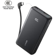 Anker Zolo Powerbank 20000mAh 22.5W Fast Charging Power Bank with Built-in USB-C Cable- Black product image