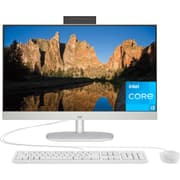 HP All-in-One 24-cr0044ne PC (2024) NEW 13Gen Intel Core i3 6-Cores w/ 24" IPS Full HD 99% sRGB NONE Touch Display - White product image