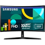 SAMSUNG 24" Essential S3 (D362) Full HD 1800R Curved 100Hz, Game Mode, Advanced Eye Comfort, HDMI & D-sub Ports , Black product image