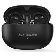 HiFuture FLEXCLIP AI Enhanced Environmental Noise Cancellation ENC Open Ear Wireless Earphone 30 hrs Play time light weigt design - Black product image