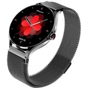 HiFuture Aura 2 Woman Bluetooth 5.3 Smart Watch, 1.32" Amoled display, IP68 Waterproof, 270mAh battery, provides up to 7 days, over 100 sports modes, Heart rate & Sleep Monitoring - Black product image