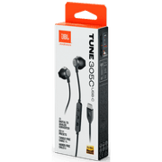 JBL TUNE 305C USB Wired Hi-Res Headphones, 12.5 mm Dynamic Driver, EQ Presets Control, Tangle-free Flat Cable, 20Hz-40 kHz Frequency Response, Built-in Mic, USB-C Connectivity, Black product image