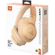 JBL Live 770NC - Wireless Over-Ear Headphones with True Adaptive Noise Cancelling with Smart Ambient, Up to 65 Hours of Battery Life, Comfort-fit Fabric Headband & Carrying Pouch (Sandstone) product image