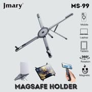 Jmary 3 in 1 Aluminum Magnetic Laptop, Tablets, Mobile Stand Adjustable - Space Gray product image