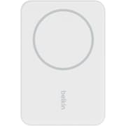 Belkin BoostCharge Wireless Power Bank 5000mAh MagSafe Charger 7.5W, Built-in Pop-up Kickstand - iPhone 17, Air, Pro, Pro Max, AirPods, Apple Watch, Google Pixel 10, etc. - White product image