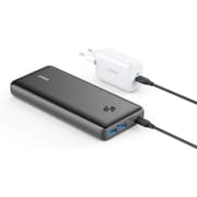 Anker PowerCore III Elite 25600 PD 60W Power Bank with 65W PD Pod Power Supply, Power Delivery Charging Set for USB-C MacBook Air/Pro/Dell XPS, iPad Pro 2020, iPhone 11 Pro / 11 / XS Max/X / 8, and more - Black product image