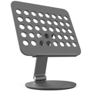 STOYOBE HF-V Desktop Folding Tablet Stand Aluminum Alloy 360-Degree Rotating Holder for iPad - Space Gray product image