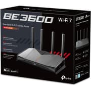 TP-Link Archer GE230 BE3600 Dual-Band Wi-Fi 7 Router, 2x 2.5G LAN Ports, Quad-Core CPU, RGB Lighting, 5GHz 2882 Mbps & 2.4GHz Wi-Fi Speed, 688 Mbps 3.6 Gbps Wi-Fi 7, Black product image