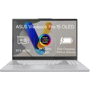 ASUS Vivobook Pro 15 (2025) N6506CU Intel® Ultra 7 Gen II 255H HIGH Performance AI Boost NPU 16-Core For Creative Pro & Gaming Pro w/ Nvidia RTX 4050 6GB & 3K OLED 120Hz Display product image