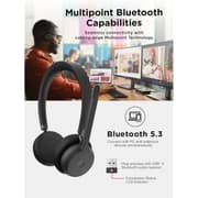 Lenovo Wireless VoIP Headset Teams Certified, Noise-Canceling Mic, Bluetooth 5.3 Multipoint, USB-A Receiver, 31-Hour Talk & 60-Hour Playback, Lightweight Over-Ear Design, Replaceable Earcups product image