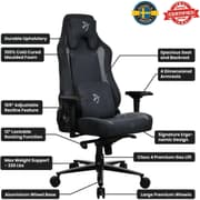 Arozzi Vernazza Supersoft Upholstery Material has a Unique Velvety Texture That is Fluid-Repellant & Breathable Memory Foam Lumbar Support 4D Armrest - Black product image