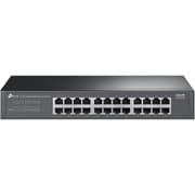 TP-Link LS1024G 24-Port Gigabit Desktop/Rackmount Switch, MAC Address Self-Learning, Auto MDI/MDIX, Auto Negotiation, QoS, Fanless Design, Energy-Efficient Technology, Plug & Play, Metal Case( product image