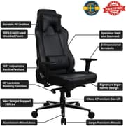 Arozzi Vernazza Soft PU Leather Ergonomic Office and Gaming Chair with High Backrest Recliner Swivel Tilt Rocker Adjustable Height and Adjustable Lumbar and Neck Support - Pure Black product image
