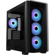 ASUS A23 Plus Computer Case, 4x Pre-Installed aRGB Fans, Up to 360mm Radiator & 7x 120mm Fan Support, 380mm Graphics Card Compatible, Front Panel USB Type-C I/O, Black product image