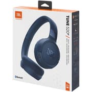 JBL Tune 520BT Bluetooth 5.3 On-Ear Headphones with JBL Pure Bass Sound & Hands-Free Calls 57-Hour Battery Life - Blue product image