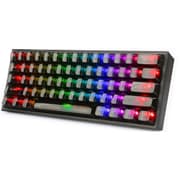 Redragon K617CTB-RGB 60% Wired RGB Gaming Keyboard, 61 Keys Compact Full-Transparent Mechanical Keyboard - Black product image