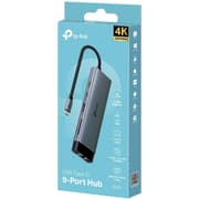TP-Link UH9120C USB Type-C Hub 9-in-1 with a 4K@60Hz HDMI, 1 Gbps ethernet, SD & microSD UHS-I, USB-C, 3× USB-A Data Ports, 100W Fast Charging, Plug and Play product image