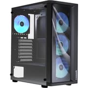 Raidmax MESHIAN X922 ATX Mesh Front Tempered Glass 4x 120mm ARGB Fan Preinstalled Supports Up to 320mm GPU - Black product image