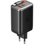 Mcdodo CH-4100 Super-Fast Wall Charger 2IN1 USB-C & USB-A GAN 67W 3A, Display + Retractable Cable 65 cm 60W - Black product image