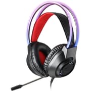 Redragon H231 Scream Wired Gaming Headset, Stereo Surround Sound, 40mm Drivers, Leather Foam Ear Pads, Noise-canceling Microphone, Multi-Platforms Headphone, Works with PC/PS4/5/NS/Xbox one, Black product image