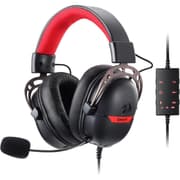 Redragon H376BR Aurora Wired Gaming Headset, 7.1 Surround Sound Over-Ear Headphone w/40 MM Audio Drivers, Advanced EQ Mode, 240g Lightweight, Cozy Memory Foam Pads, USB Powered for PC/PS4/NS - Black product image