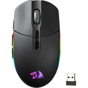 Redragon M719 Pro Wireless Optical Gaming Mouse, 8 Programmable Buttons, RGB Backlit, 10,000 DPI, Ergonomic PC Computer Gaming Mice with Fire Button - Black product image