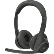 Logitech Zone 300 Wireless Headset, 30mm Driver Size, Dual Beamforming Mics with Noise-Canceling Algorithms, Bluetooth 5.3 Connectivity, 1m USB-C Charging Cable, Midnight Black product image