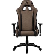 Arozzi Avanti Soft Fabric (2024) Breathable Soft Fabric Front, Stylish PU leather Back 3D Armrest Tough Metal Frame Supports up to 120kg - Brown product image
