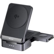 Mcdodo CH-5190 Qi2 Foldable Charging Station 15W+5W+2.5W Magnetic Wireless Charger Dock for Earbud Watch Phone with USB-C Cable product image