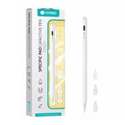 Coteci P5 IP-017 Capacitive Pen Anti-Mistouch Oblique Pressure Fast Charging Magnetic Attraction Charging For iPad - White product image
