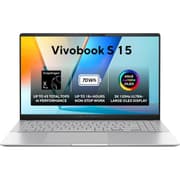ASUS Vivobook S 15 (2024) K5507QA Copilot+ PC NEW Snapdragon X Plus 8-Cores AI-Powered w/ BIG Battery & 3K OLED 120Hz Display - Cooler Silver product image
