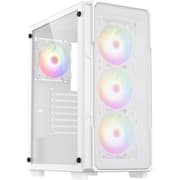 Raidmax Vector V212 ATX Mesh Front Tempered Glass 4x 120mm Static RGB Preinstalled Supports Up to 310mm GPU - White product image