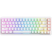 Redragon K709 NOVA 65% Wired Gasket RGB Gaming Keyboard, 68 Keys Hot-Swap Compact Mechanical Keyboard w/Free-Mod Socket, 3-Layer Noise Dampening & Dedicated Arrow Keys, Quiet Custom Linear Switch , White product image