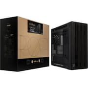 ASUS ProArt PA602 Wood Edition E-ATX Case 420mm Radiator Support Dual 200mm Built-in Fans Front Panel IR dust Indicator Power Lock Latch Tool-Less PCIe mounting & GPU Holder product image