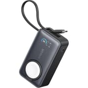 Anker MagGo Power Bank for Apple Watch, Officially Certified 10,000mAh Compact Battery Pack with Built-in USB-C Cable, 35W Max, for iPhone 15 Series, Samsung, iPad, AirPods, and More - Black product image
