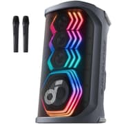 Anker soundcore Rave 3S AI Party Speaker with 2 Wireless Microphones, 200W Sound, AI Vocal Removal, Reverb, Light Show, 12H Playtime, Portable Bluetooth PA System for Home, Party, or Backyard - Black product image