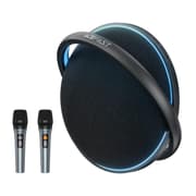 ACEFAST K5 Max IPX4 Waterproof Portable Karaoke Bluetooth-compatible Speaker with Dual Wireless Microphones - Black product image