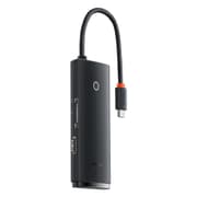 Baseus 6 in 1 Lite / Air Joy Type-C HUB Docking Station (Type-C to HDMI+USB3.0*2+Type-C Data + SD/TF) - Black product image