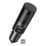 Baseus Share Together Fast Charge Car Charger with Cigarette Lighter Expansion Port U+C 120W - Black product image