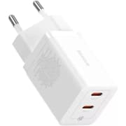 Baseus GaN5 Pro Fast Charger Dual Type C Port, 40W EU, BCT technology- White product image