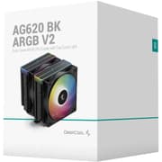 DeepCool AG620 ARGB V2 CPU Air Cooler Mighty 260w TDP 6pcs Copper Heat Pipes ARGB Sync w/120mm PWM Fan , Black product image