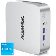 ACEMAGIC W1 Mini PC Barebone Intel 12Gen Core i3 6-Cores For Home & Business Support Triple 4K Display Support , Silver product image