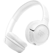 JBL Tune 530 BT Wireless On-Ear Headphones with JBL Pure Bass Sound, Bluetooth 6.0, Foldable Design and 76-Hour Battery Life, Google Fast Pair/Microsoft Swift Pair, White product image