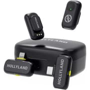 Hollyland LARK A1 Combo Wireless Microphone for iPhone, Android, Pure Sound, 3-Level Intelligent Noise Cancellation, Magnetic Mini Microphone for Vlogging, YouTube, Podcast, Black product image