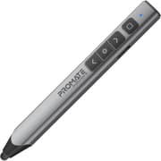 Promate Wireless 2-in-1 Presenter with Multifunctional Stylus, 2.4GHz RF Connectivity, Brilliant Green 200m Laser Pointer, 50m Range, One-Touch Presentation Control - Black product image