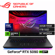 ASUS ROG Strix SCAR 16 (2025) G635 NEW Intel Core Ultra 9 Gen II 275HX 24-Cores w/ NVIDIA RTX™ 5090 24GB DDR7 & ROG Nebula IPS 2.5K 240Hz Display , Off Black product image