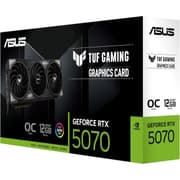 ASUS TUF Gaming GeForce RTX ™ 5070 12GB GDDR7 OC Edition Gaming Graphics Card (PCIe® 5.0, HDMI®/DP 2.1, 3.125-slot, Military-Grade Components, Protective PCB Coating, axial-tech Fans) product image