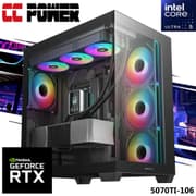 CC Power 5070TI-106 Gaming PC NEW Intel Core Ultra 5 K-Series 14-Cores w/ Nvidia RTX 5070 TI 16GB DDR7 & Liquid Cooler product image