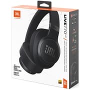JBL Live 770NC - Wireless Over-Ear Headphones with True Adaptive Noise Cancelling with Smart Ambient, Up to 65 Hours of Battery Life, Comfort-fit Fabric Headband & Carrying Pouch (Black) product image
